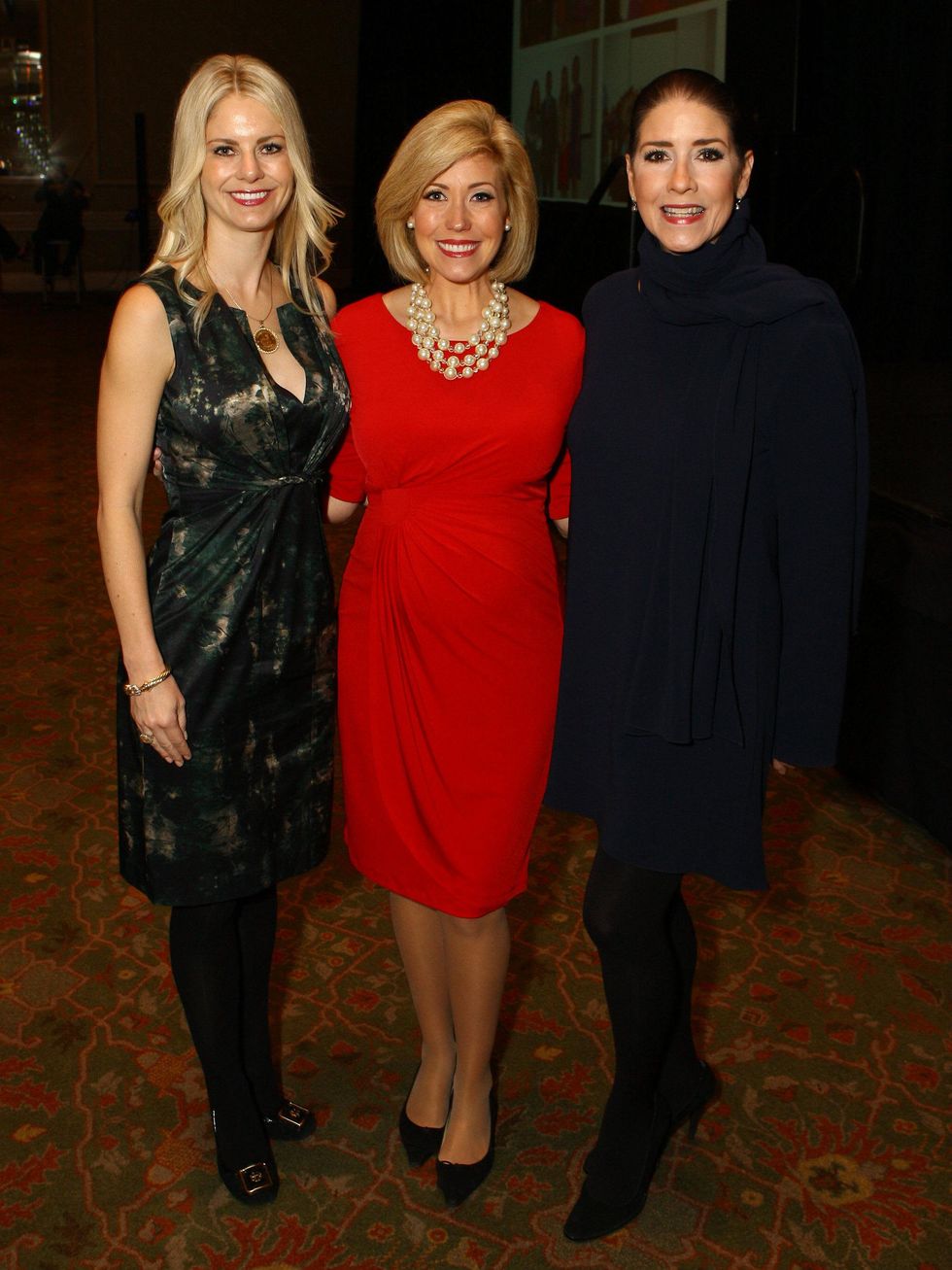 Emily Eisenhauer, Calvert Collins, Patti Flowers, milestone luncheon