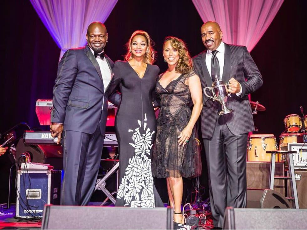 Emmitt & Pat Smith, Marjorie & Steve Harvey