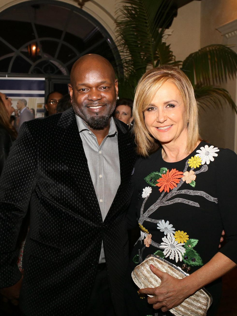 Emmitt Smith, Jane McGarry, ESCI kickoff party
