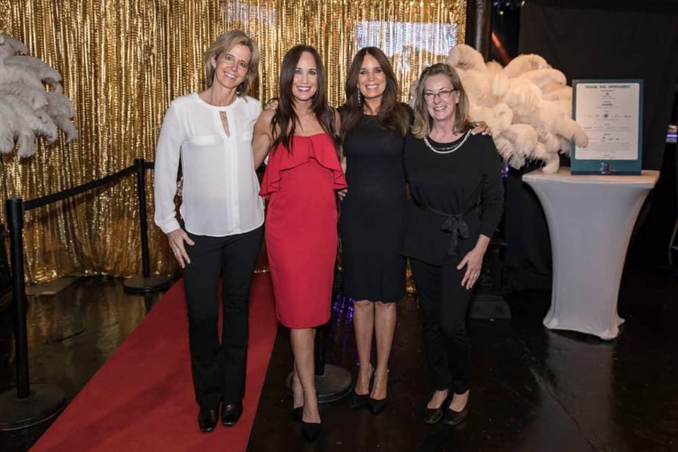 Equest After Dark Gala 2018, Stephany Younge, Michelle King, Debi Hensley, Jude Kazmaier