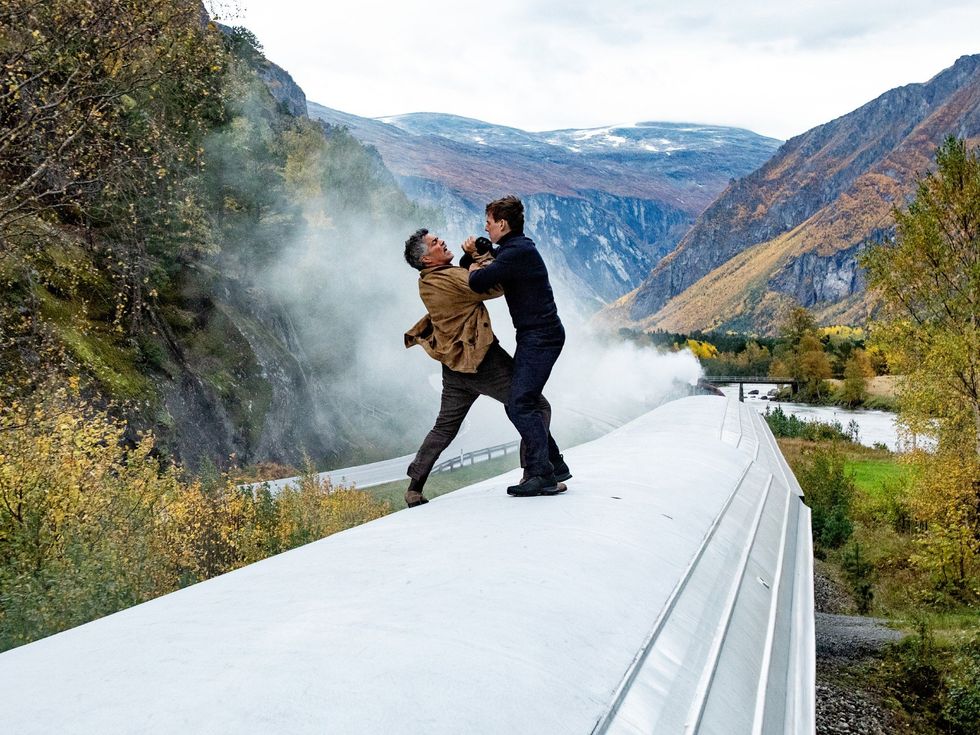 Esai Morales and Tom Cruise in Mission: Impossible - Dead Reckoning Part One