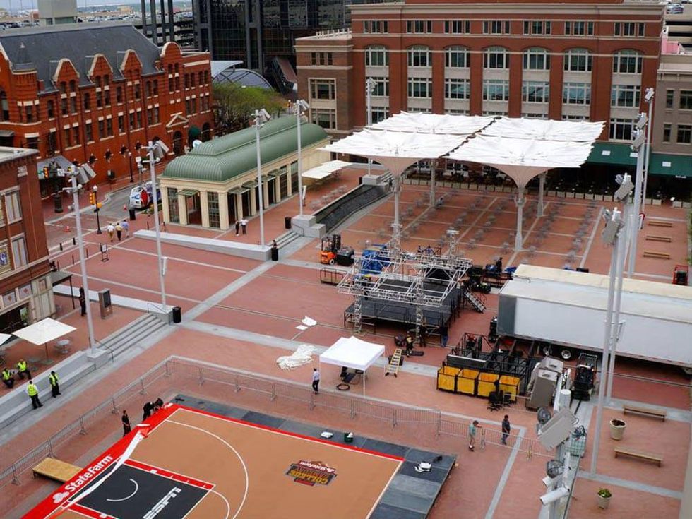 ESPN College Gameday in Sundance Square Plaza