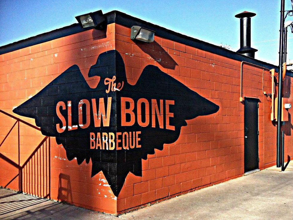 Exterior of Slow Bone restaurant in Dallas