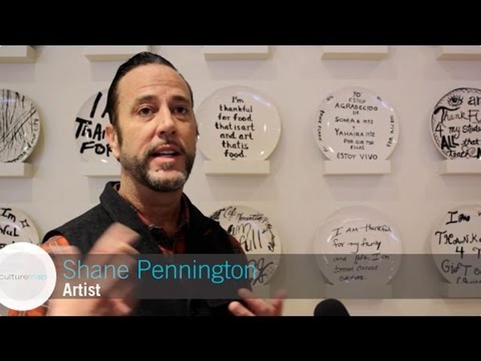 Cafe Momentum's expressive art installation thankfully does double duty