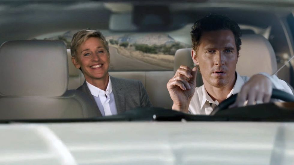 Ellen Degeneres video bombs Matthew McConaughey's Lincoln ad and more links we love