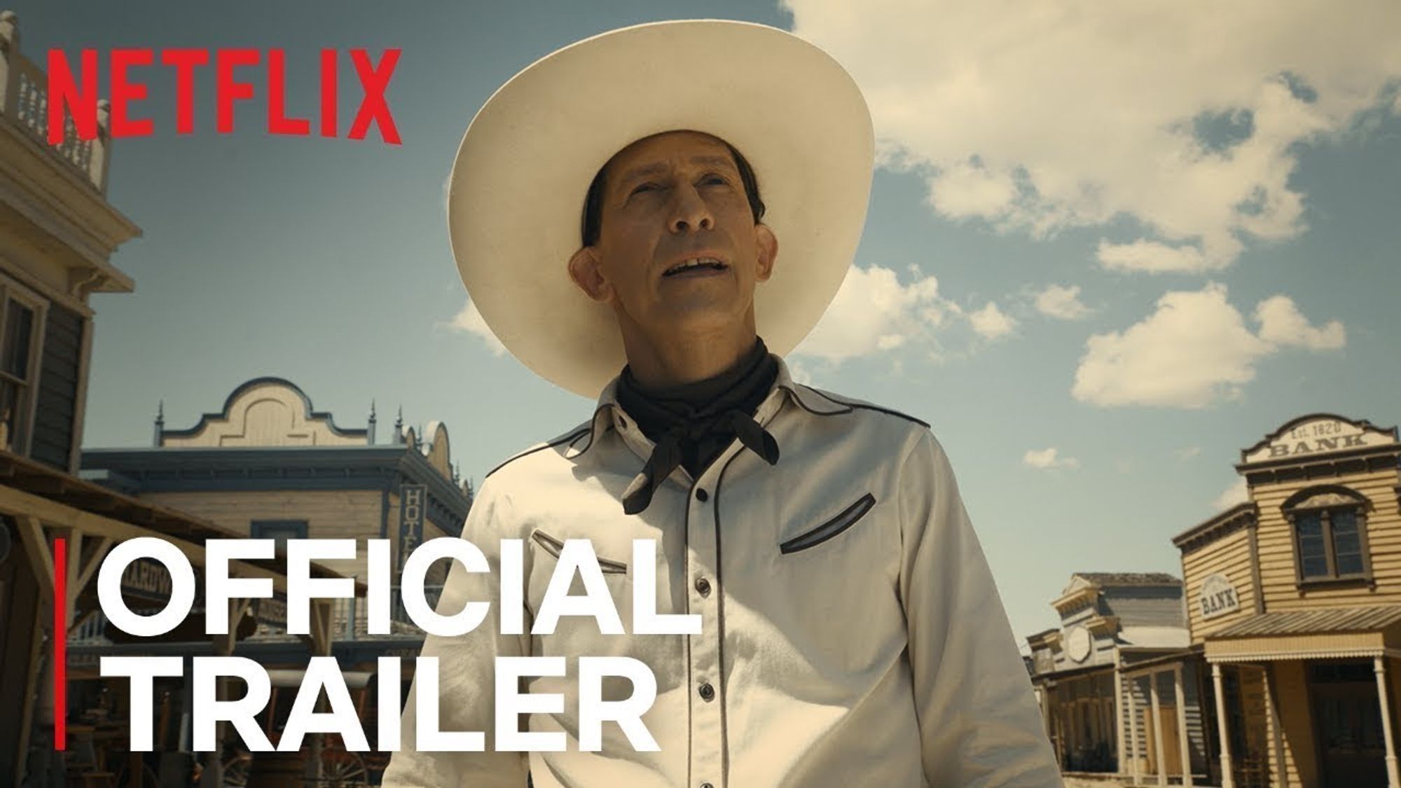 THE BALLAD OF BUSTER SCRUGGS Oscar ad with cast, Tim Blake Nelson