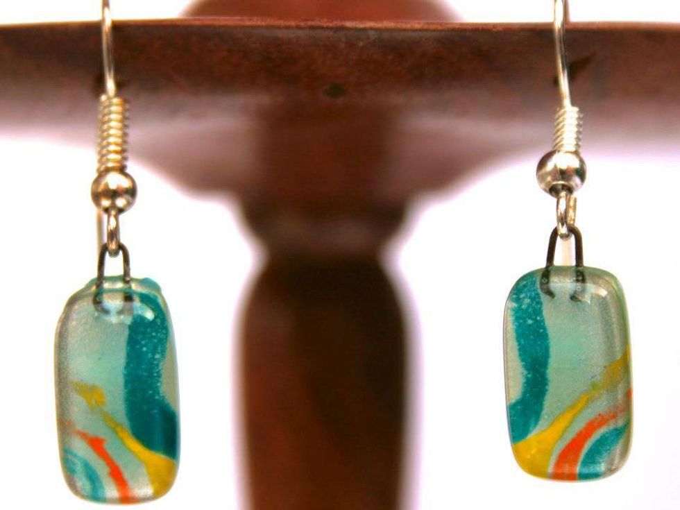 Fair trade earrings at Fair & Square Imports in McKinney