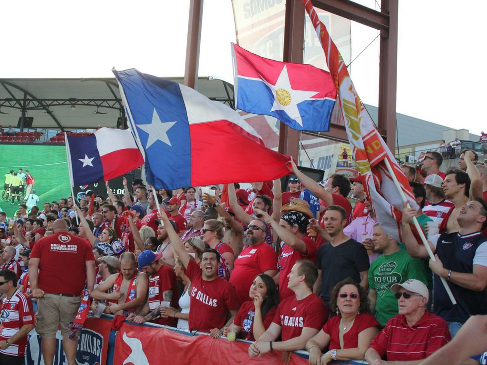 Fans at FC Dallas Stadium