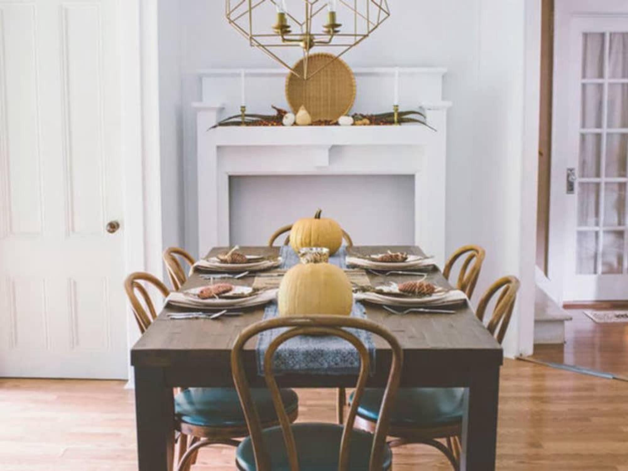 Farmhouse style mantel