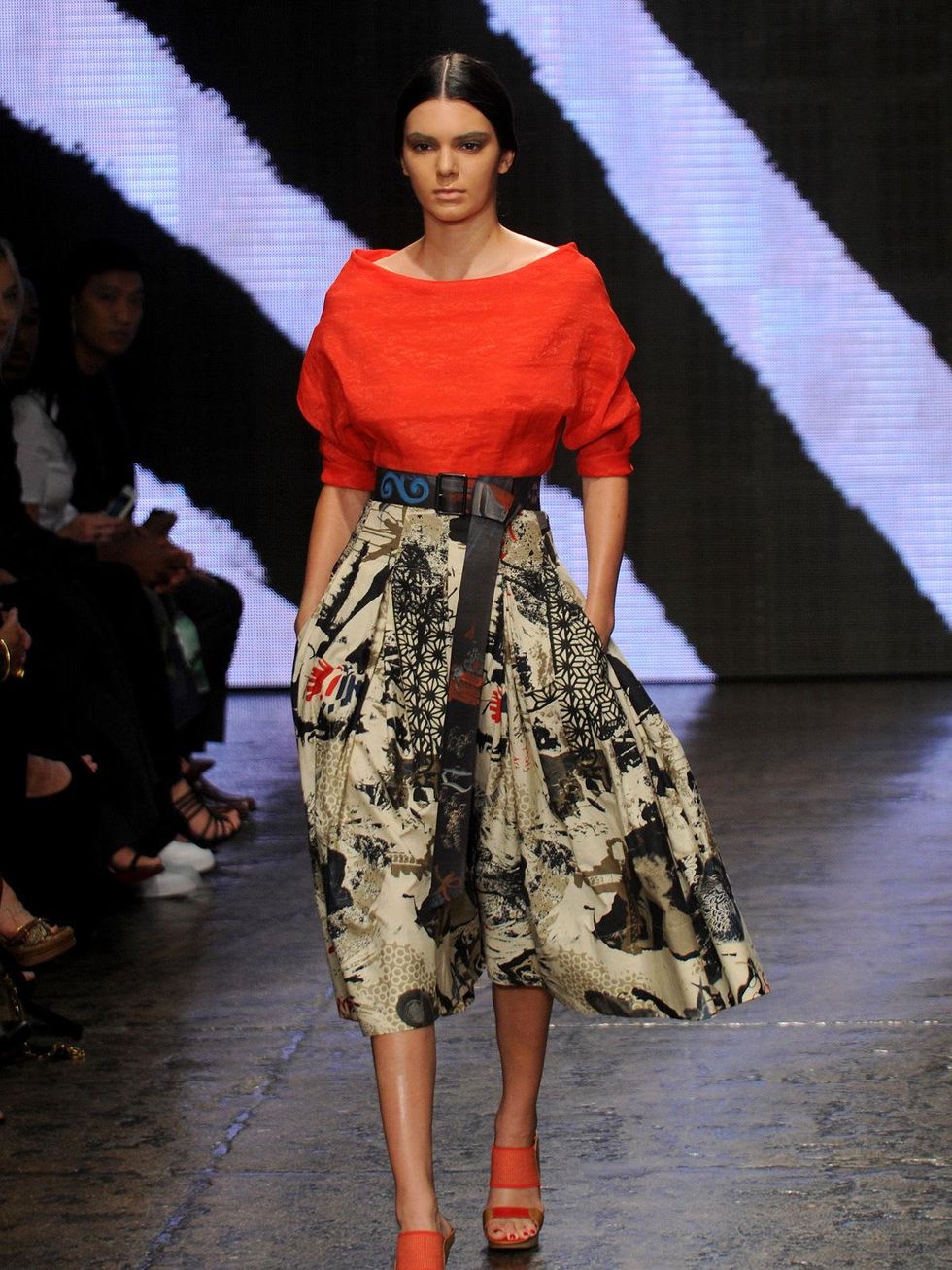 Fashion Week spring 2015 Model Kendall Jenner for Donna Karan