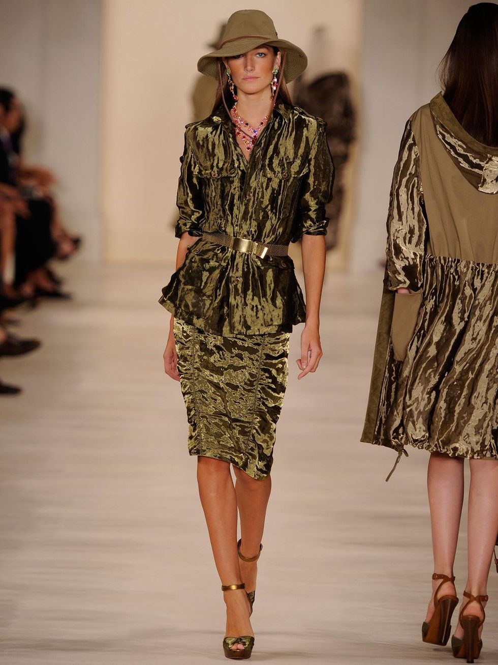 Fashion Week spring 2015 Ralph Lauren September 2014 safari material
