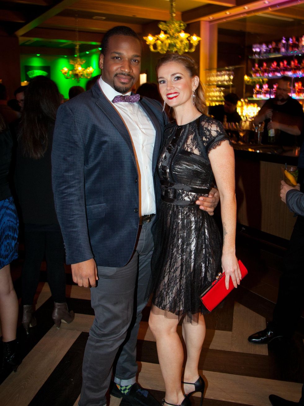 Fathay Smith (left) and Rachael Gatenby, J R Ewing bourbon launch party