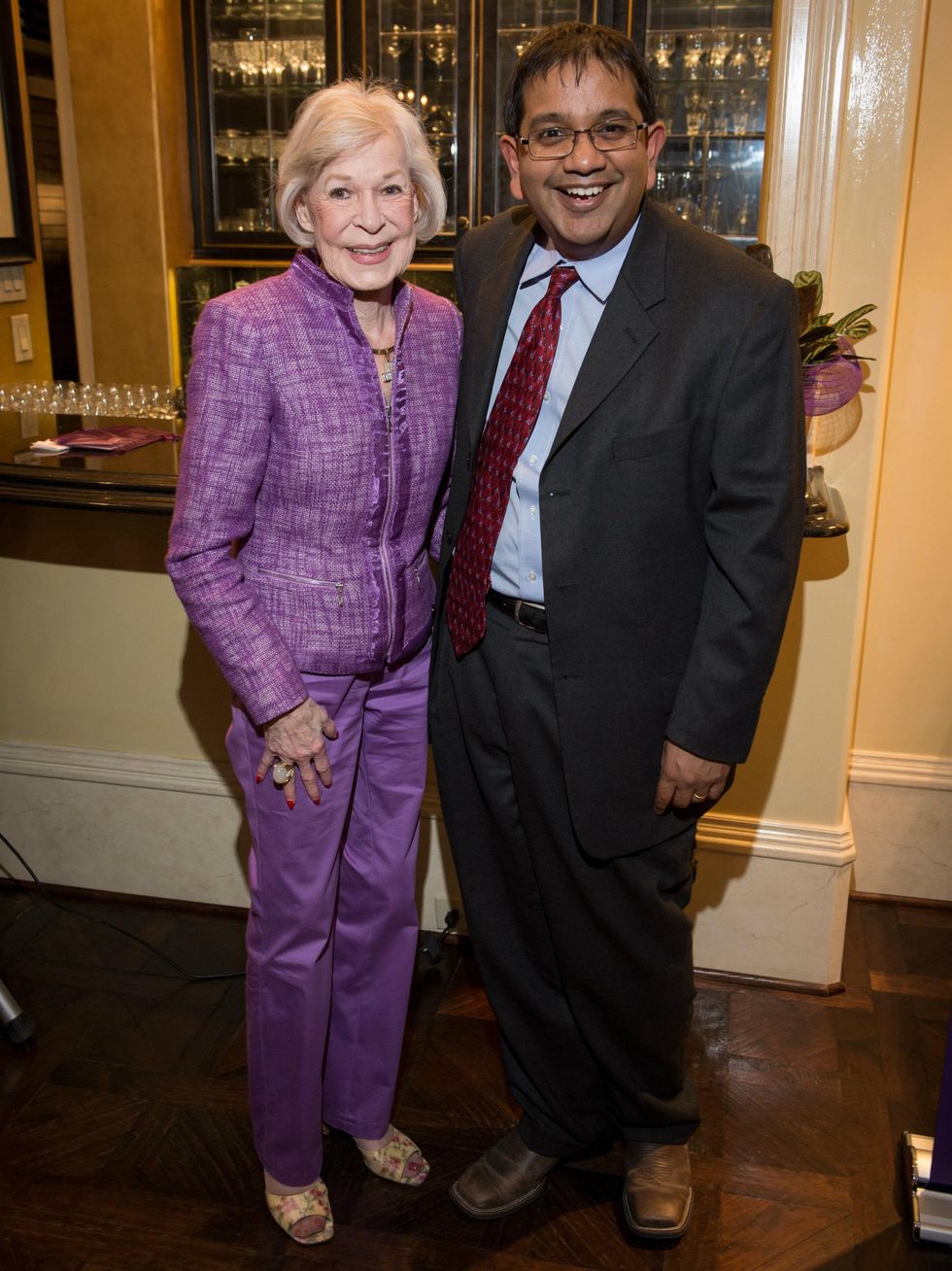 Faye Briggs, Dr. Anirban Maitra, Purple Stride Kick off party