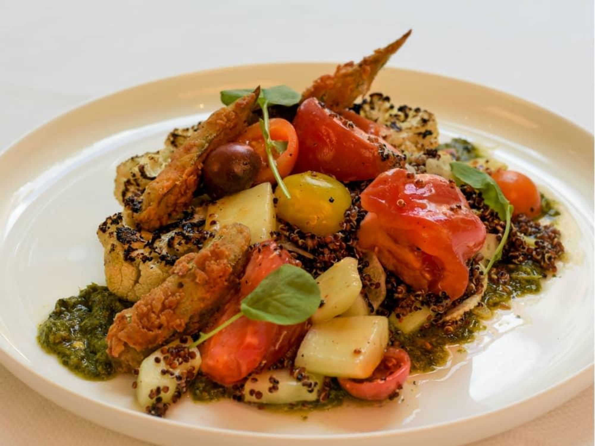 Fearing's veggie menu