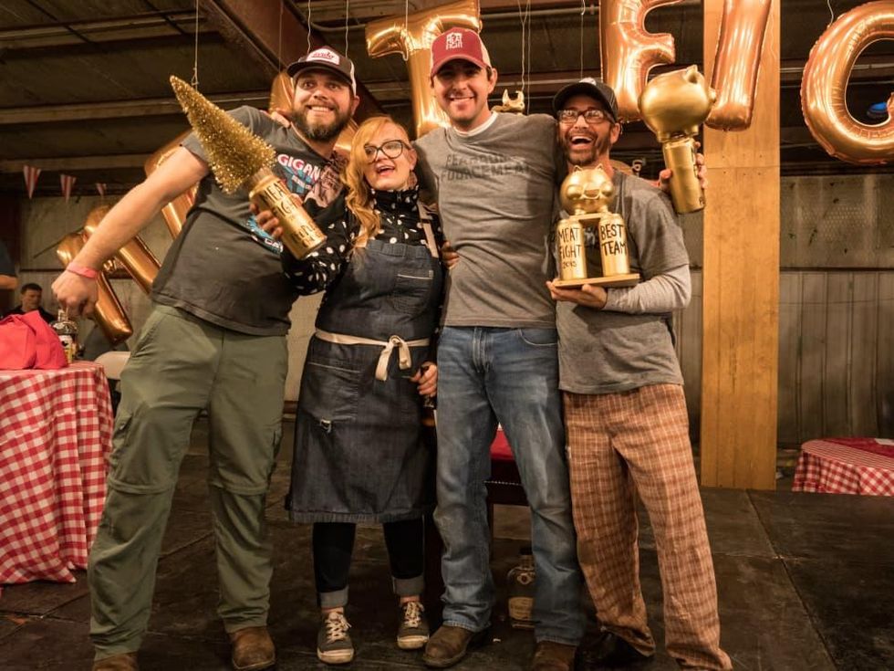 Fearless Foursome winners at Meat Fight 2015