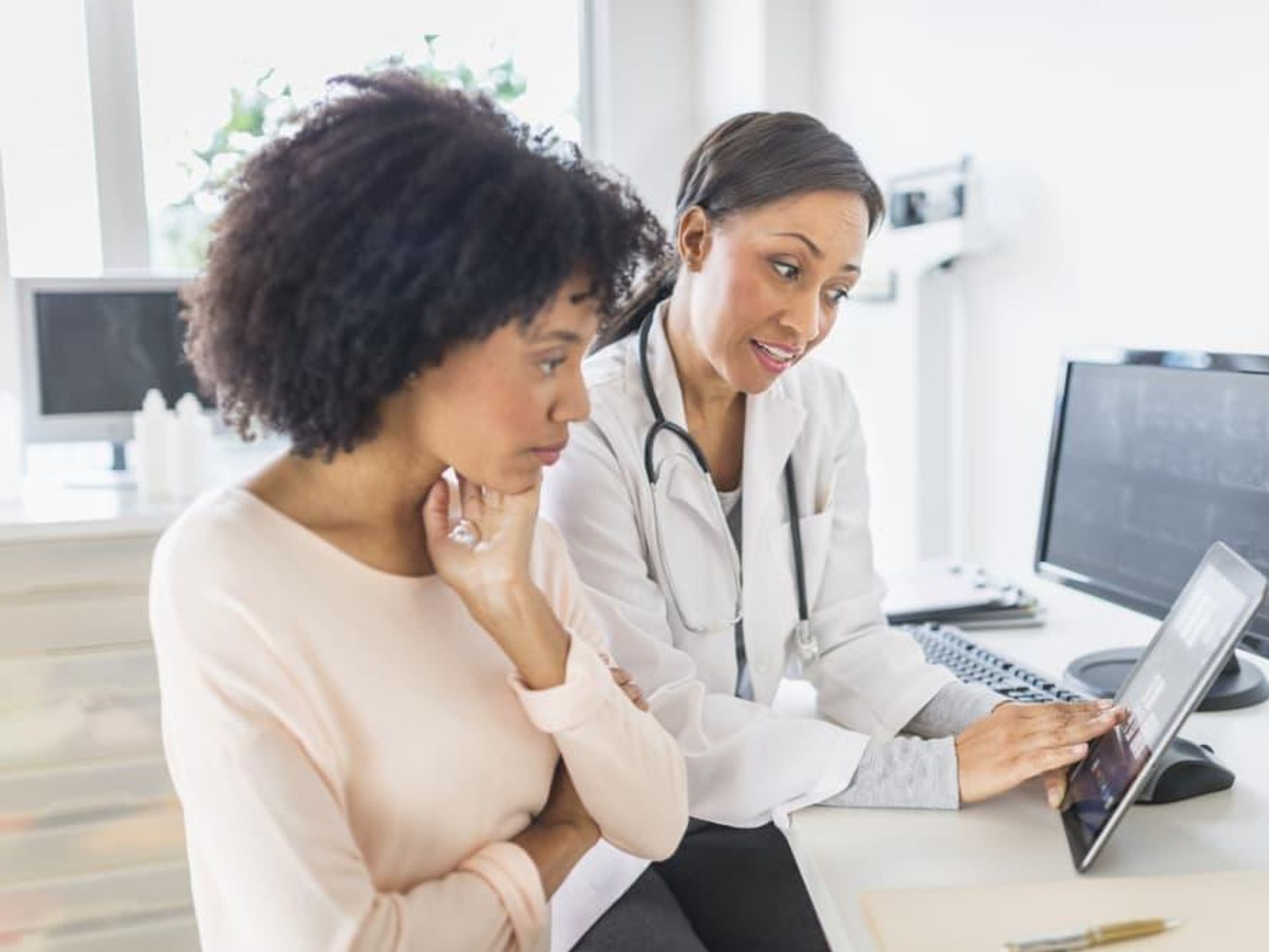 Female patient with female doctor