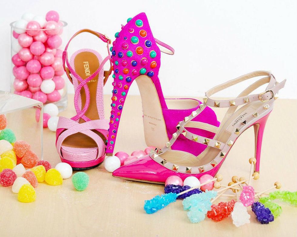 Fendi, Brian Atwood, Valentino shoes at Saks Fifth Avenue