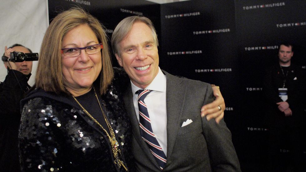 Fern Mallis and Tommy Hilfiger in The Tents documentary
