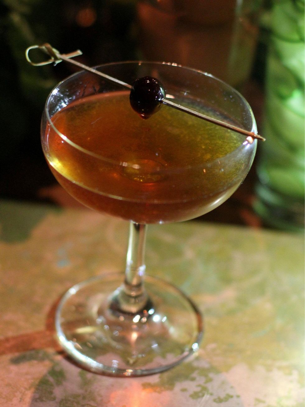 Fernanda Rossano's drink at Woodford Reserve Manhattan party