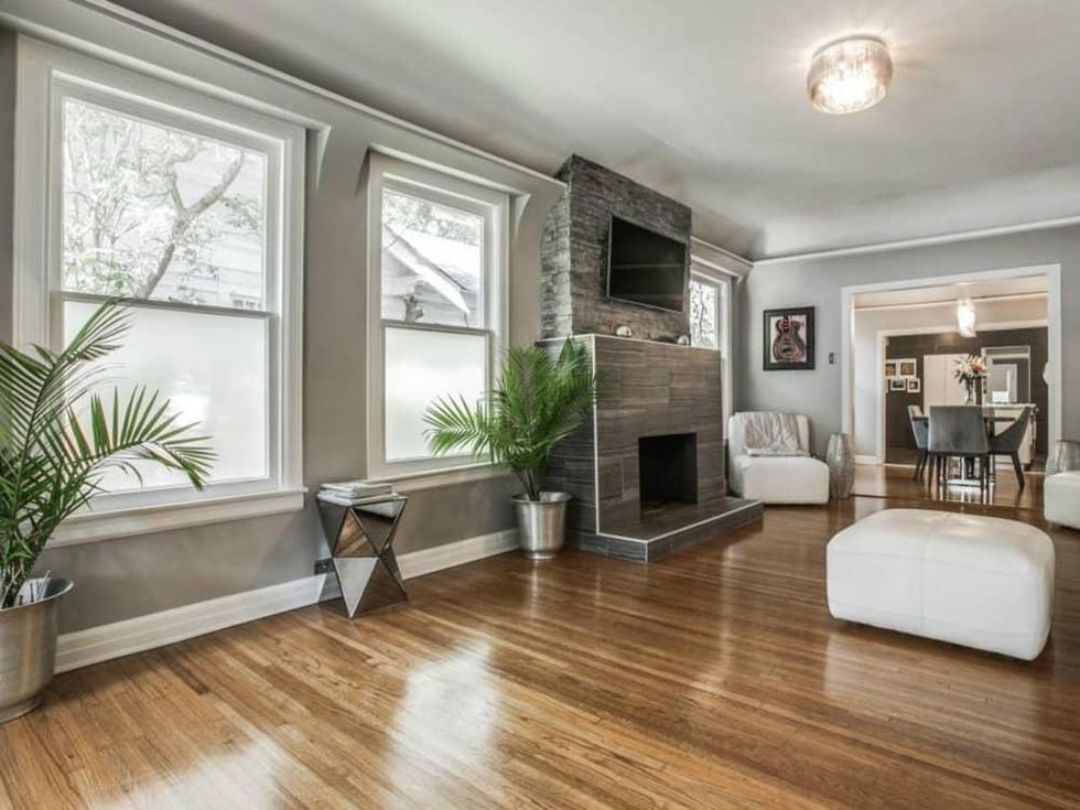 Fireplace at 114 N. Edgefield in Dallas