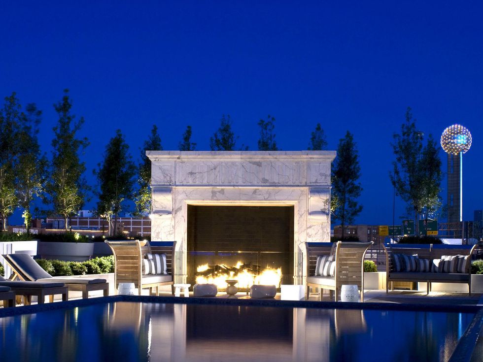 Fireplace at The House