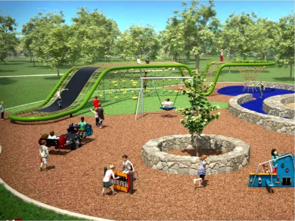 Flag Pole Hill playground