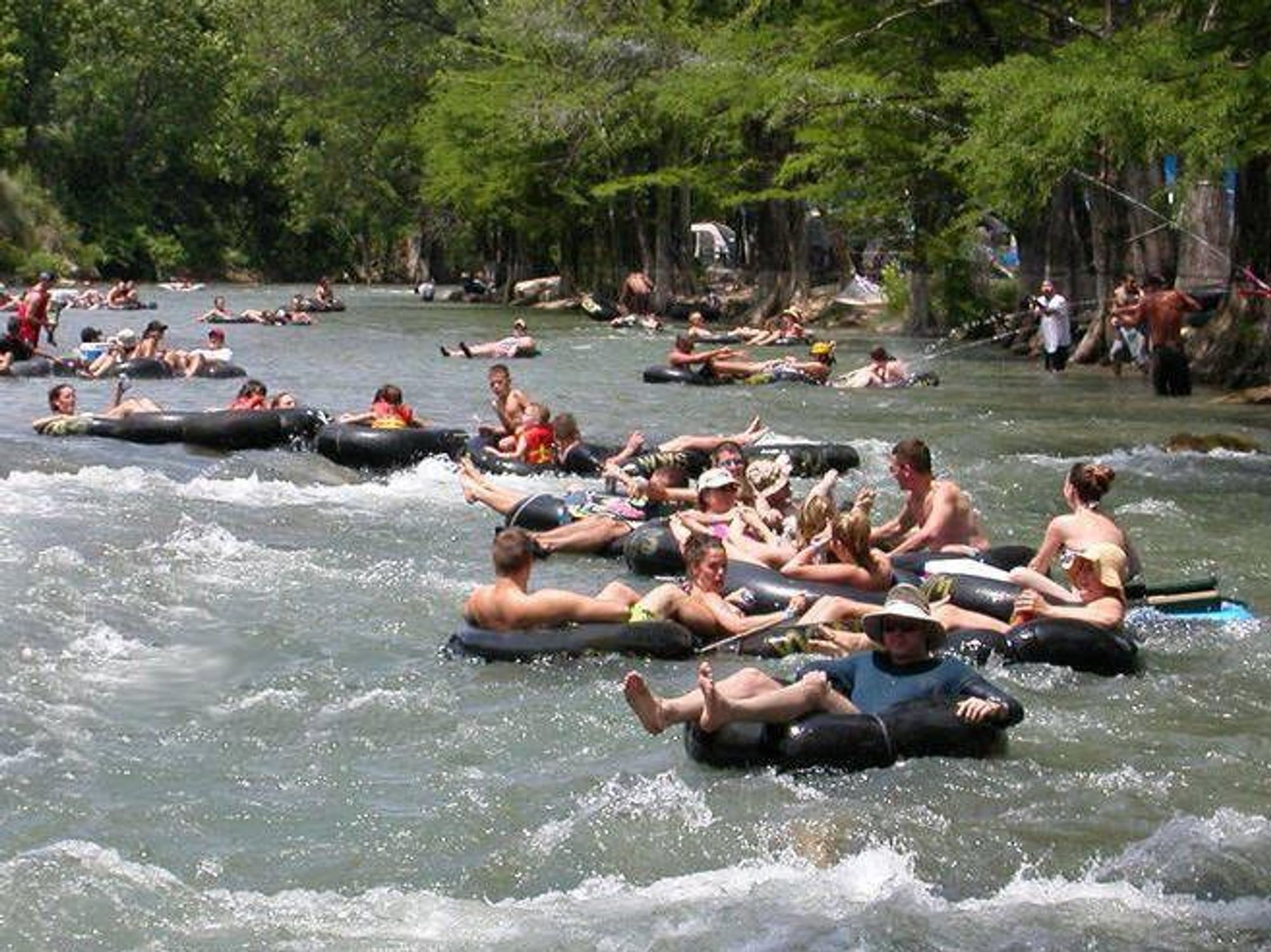 Floating the Guadalupe River is a quintessential Texas summertime activity. 