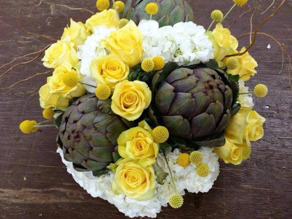 Floral arrangement at Apples to Zinnias in Dallas