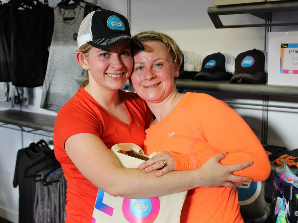 Flywheel VIPs shop after their fashion themed ride