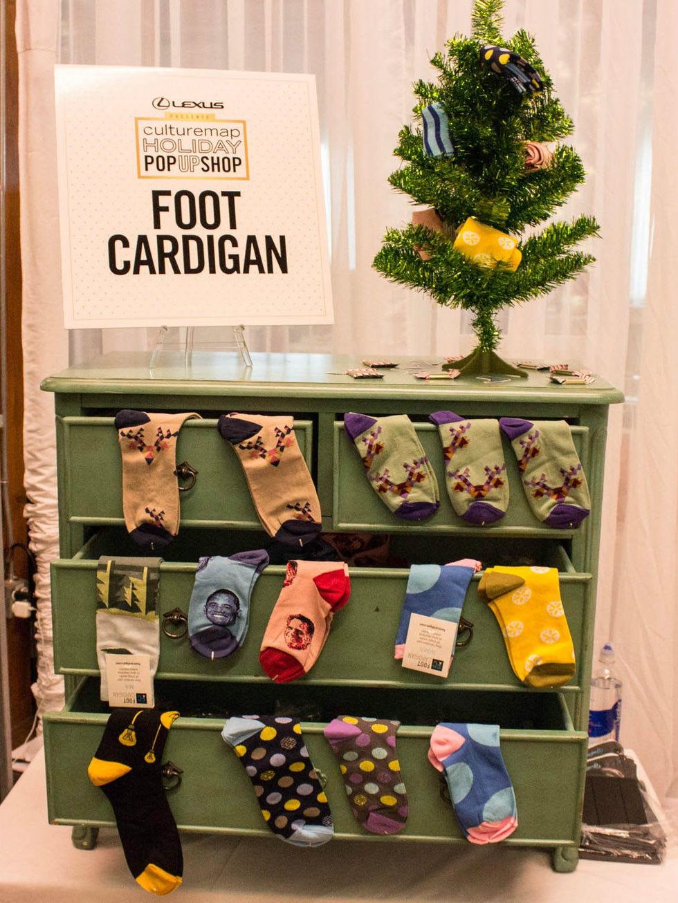 Foot Cardigan at CultureMap Holiday Pop-up Shop 2014