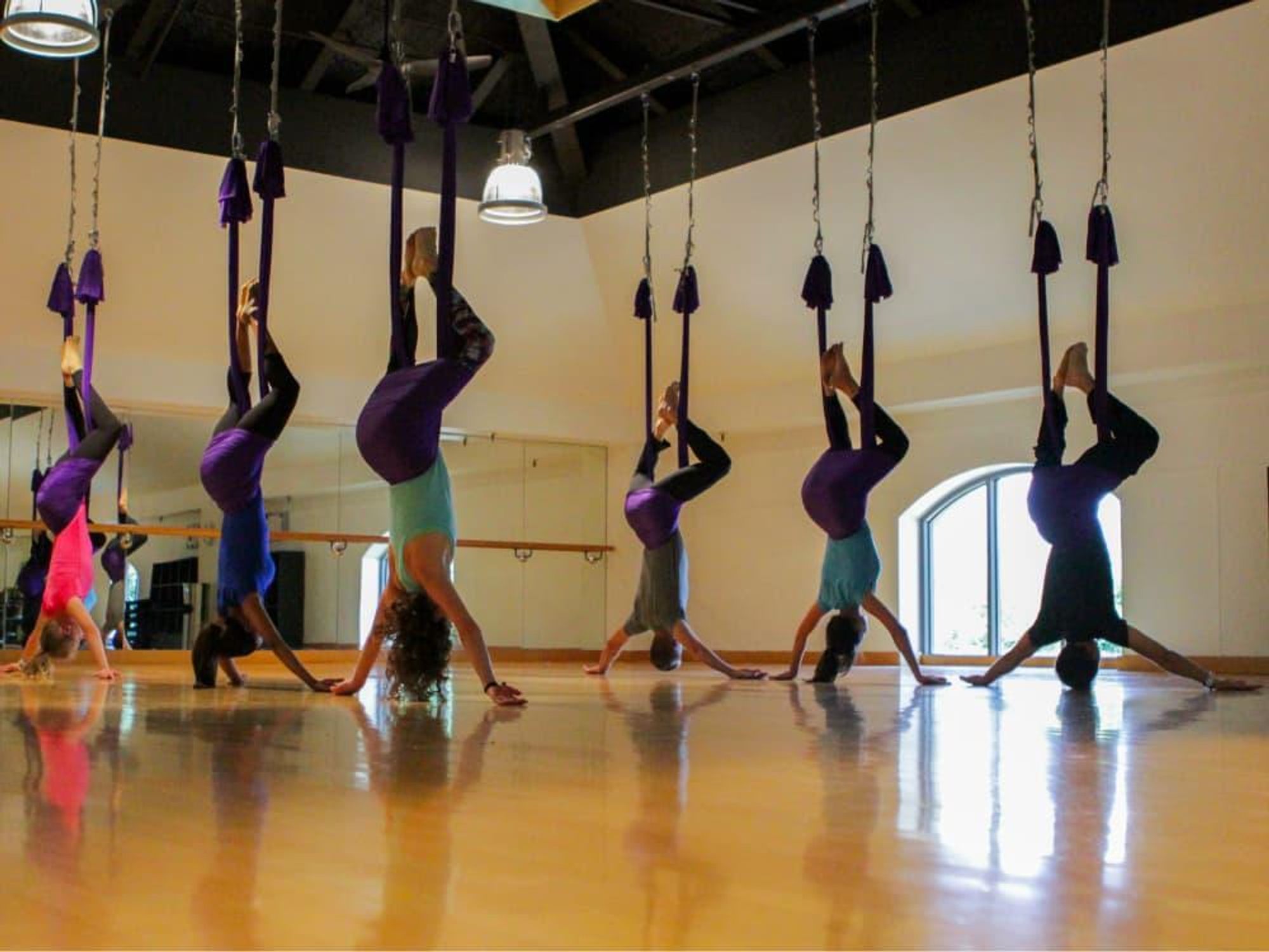 Strength Training Poses - omni-gym A yoga swing! I need one of