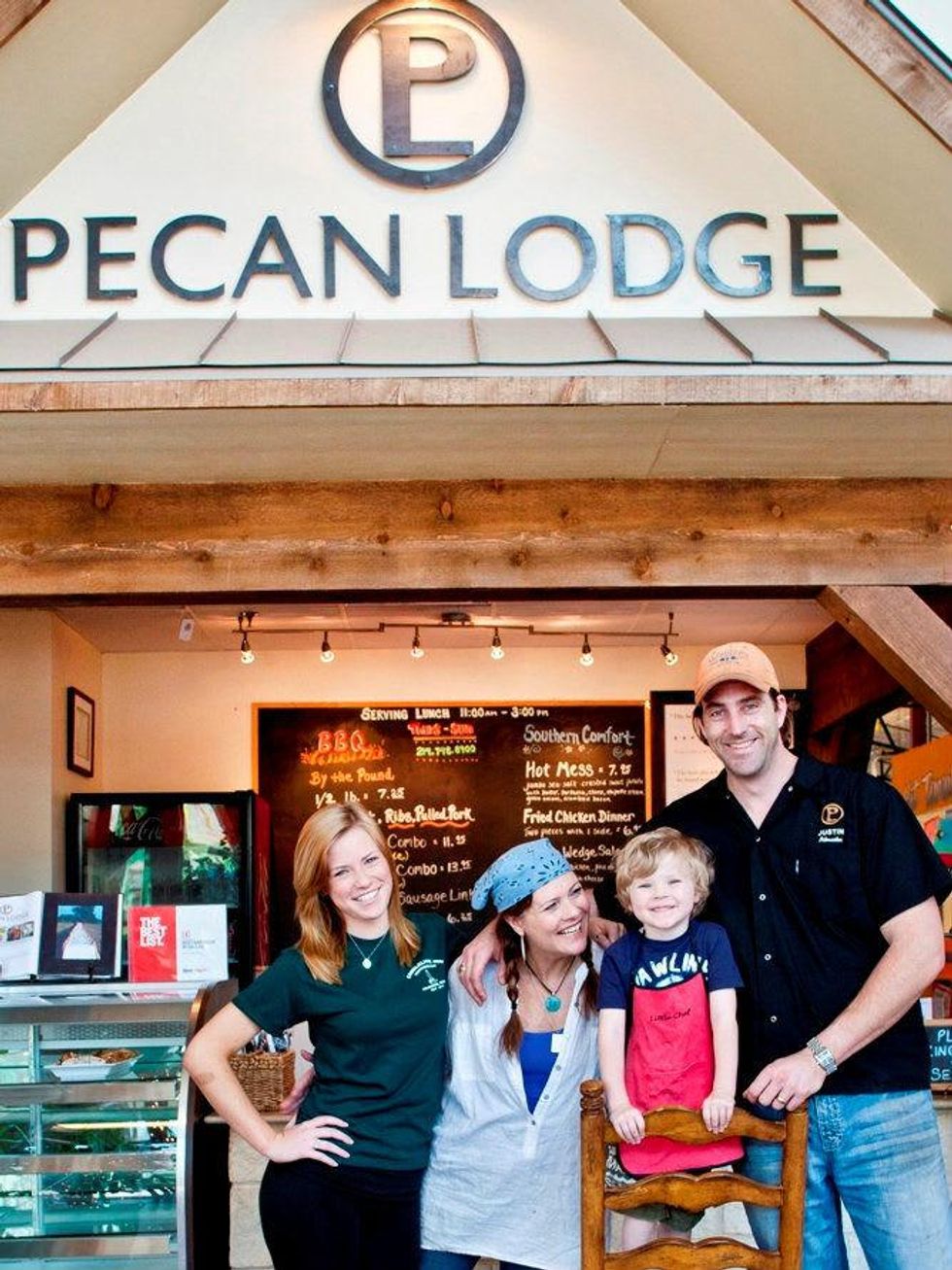 Fourton family at Pecan Lodge in Dallas