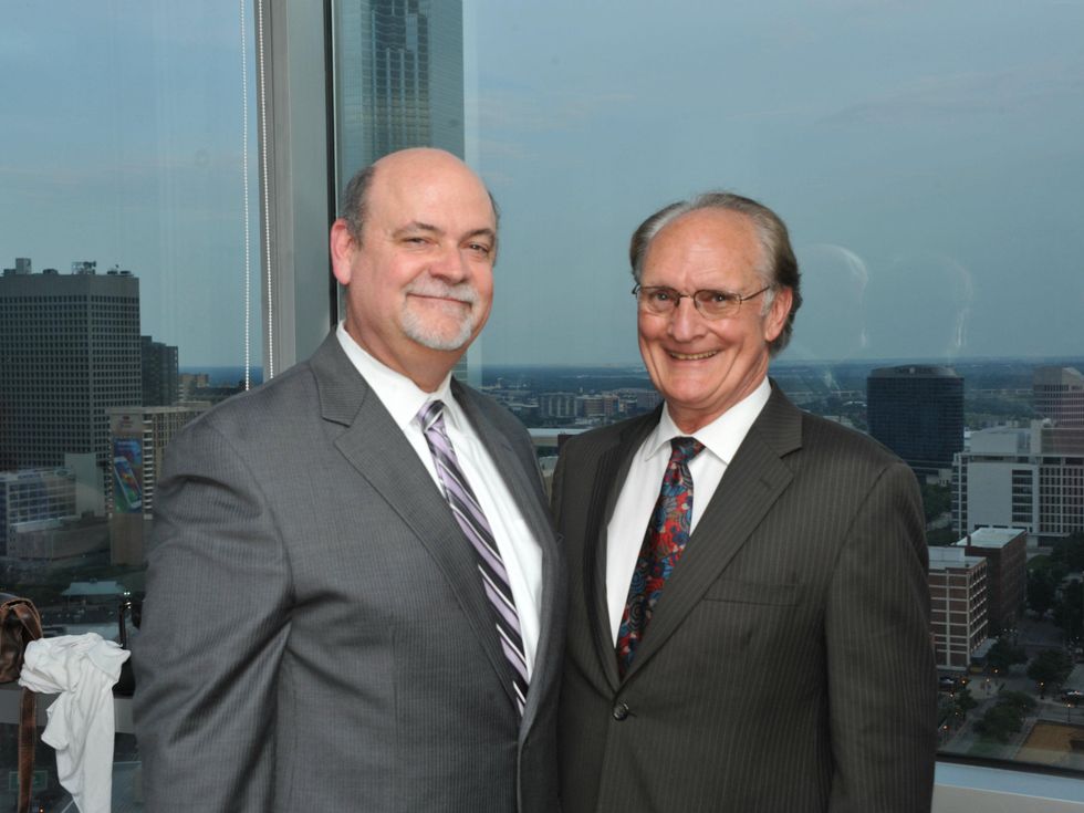 Fred Savelsbergh, Richard Mauldin, toast to literacy kick off