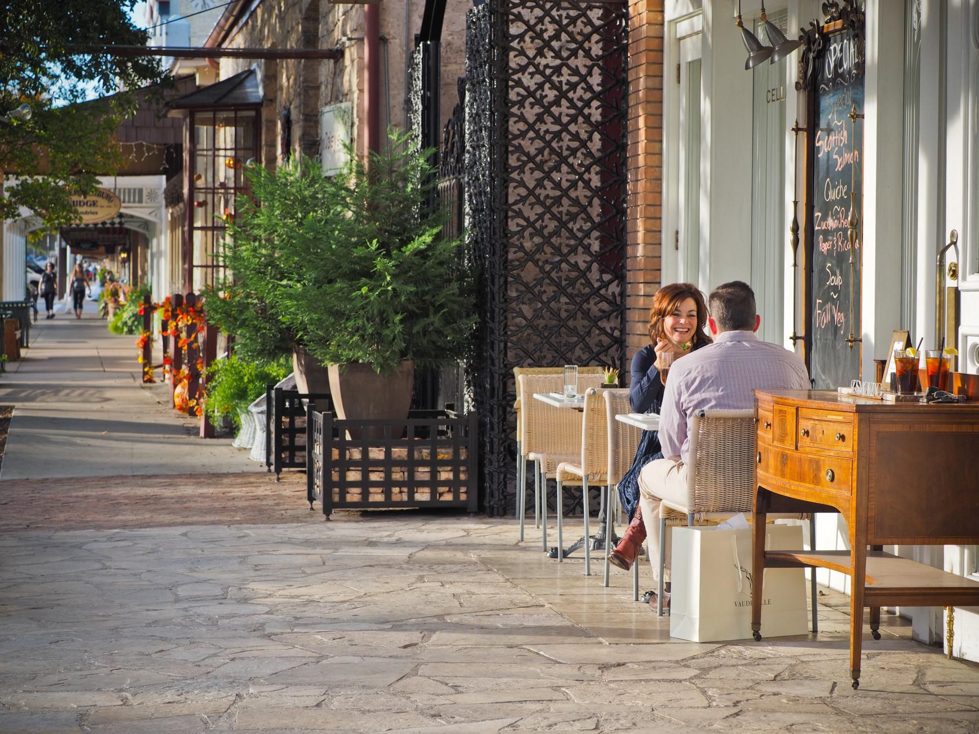 Fredericksburg outdoor dining