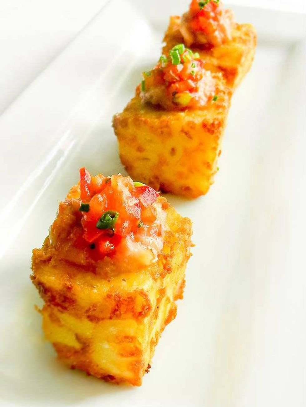 Fried mac and cheese at Magnolias in Charleston