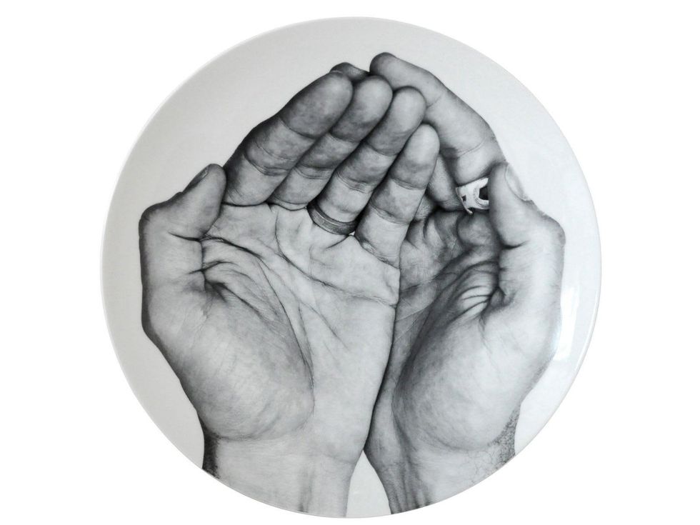 Front of Bernardaud porcelain plate