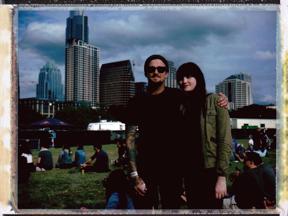 Fun Fun Fest Polaroid Experience 2013 in Austin Drew and Andi