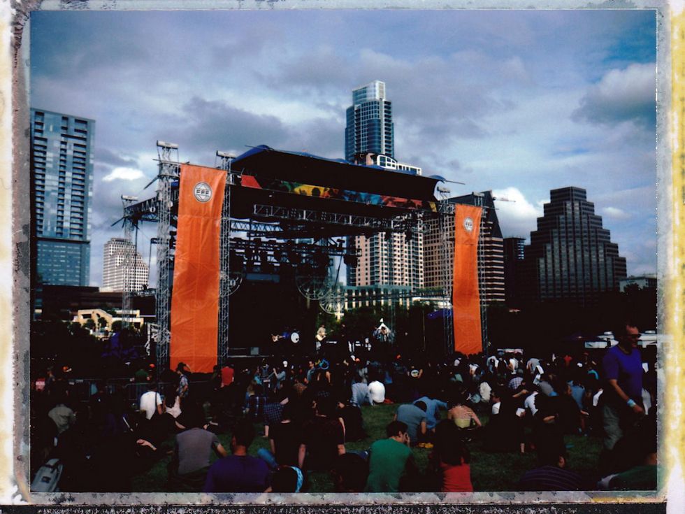 Fun Fun Fest Polaroid Experience 2013 in Austin Orange Stage