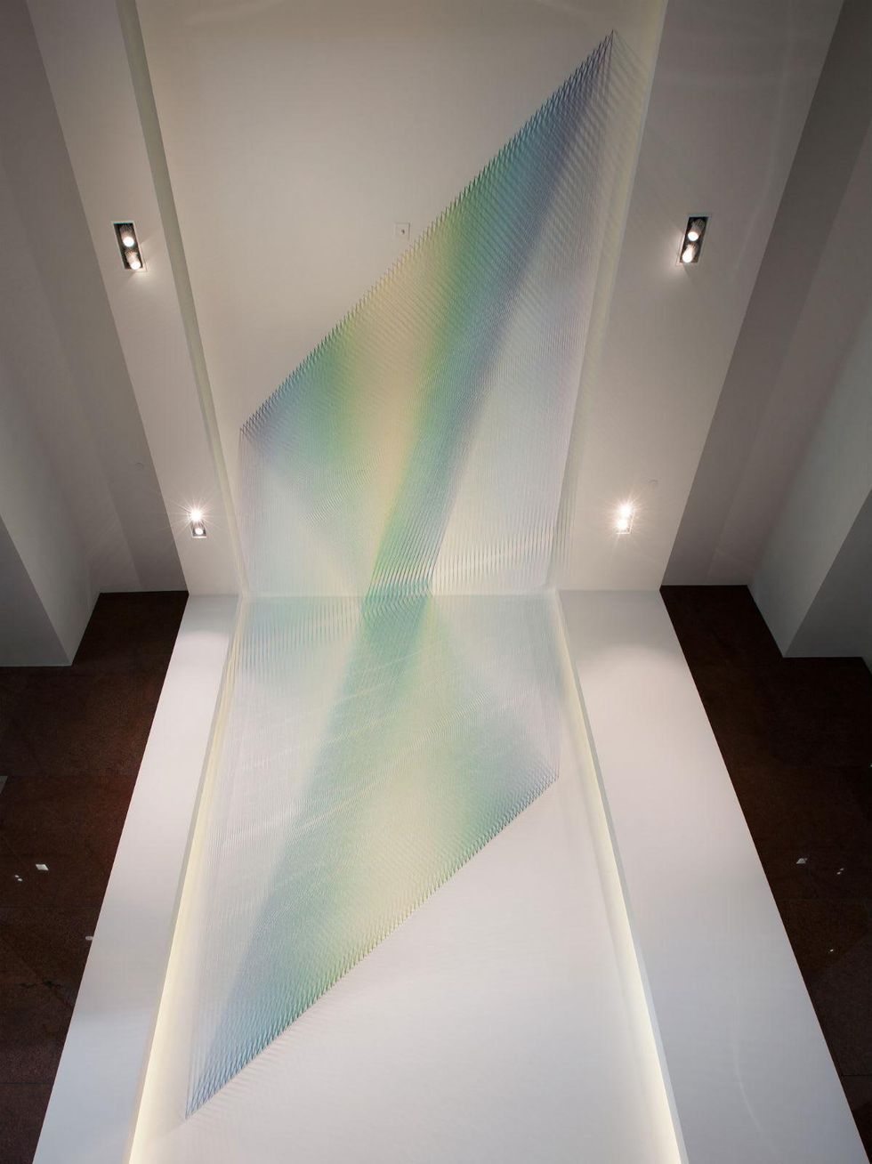 Gabriel Dawe's Plexus C11 at 2100 Ross Avenue