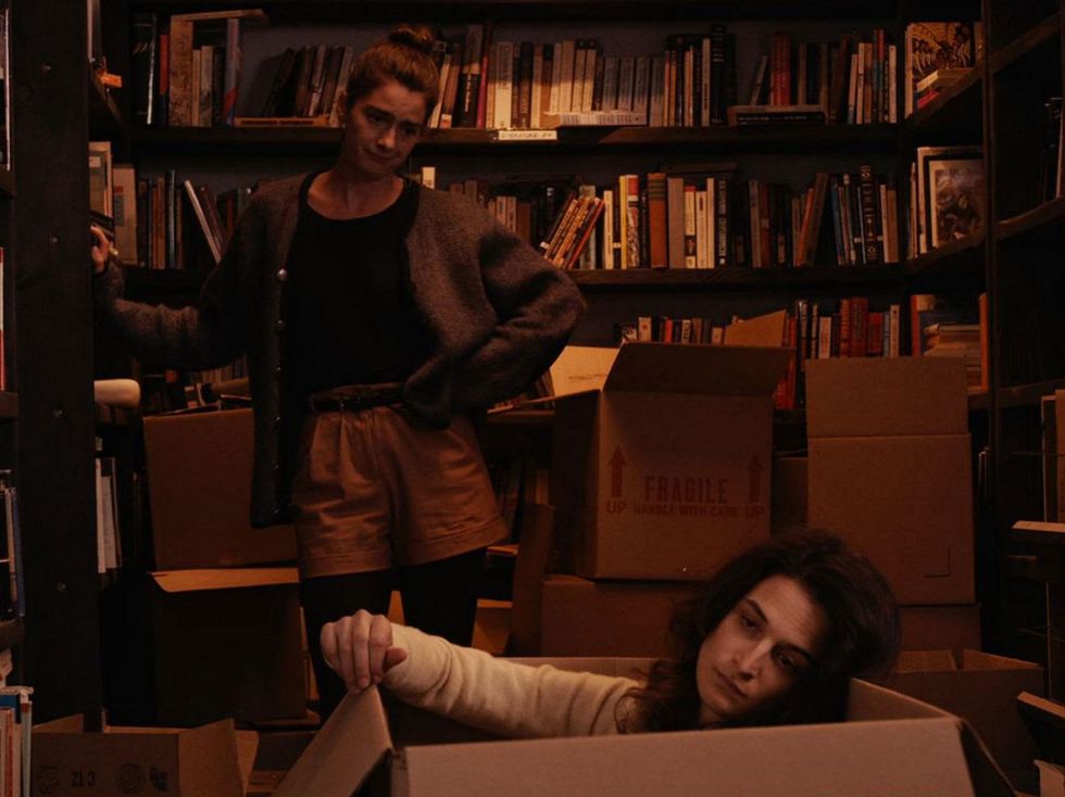 Gaby Hoffman and Jenny Slate in Obvious Child
