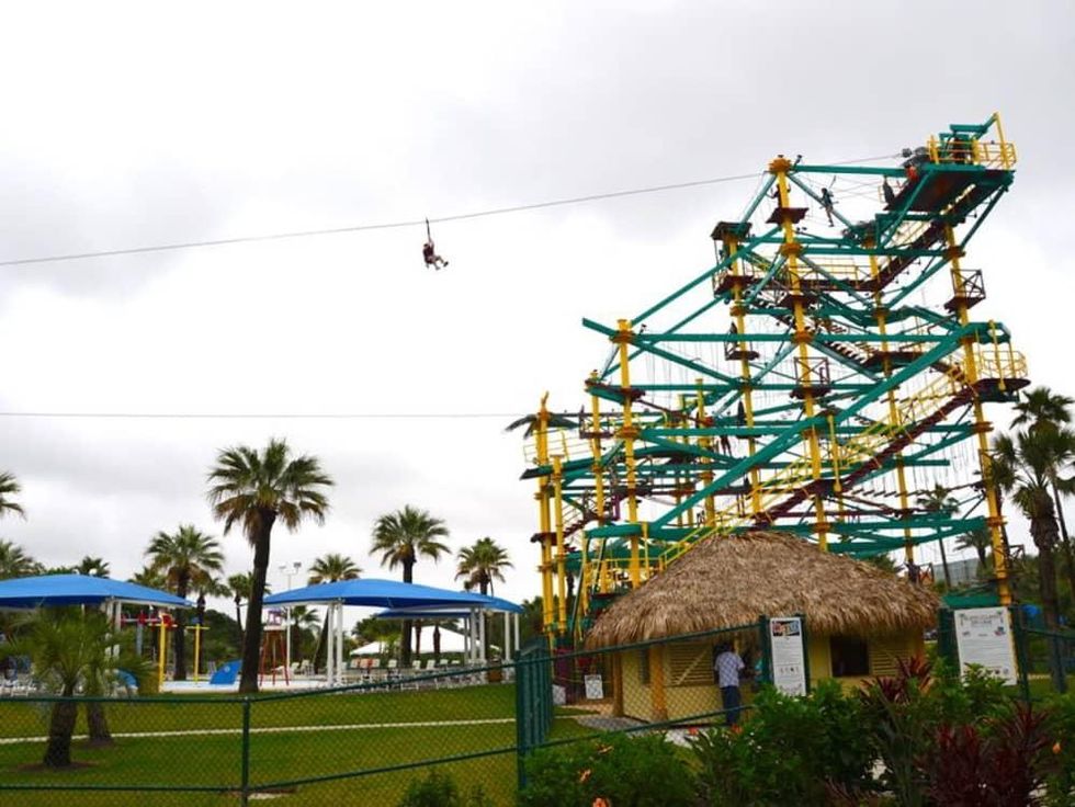 Galveston Moody Gardens zip line