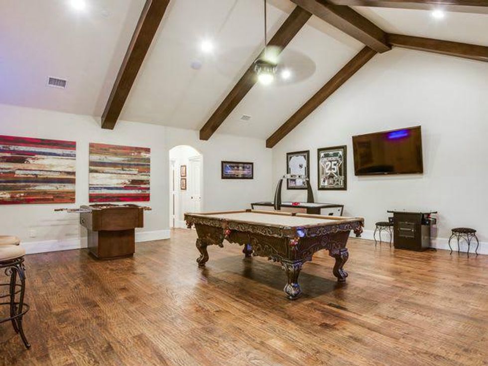 Game room at 4612 Isabella in Dallas