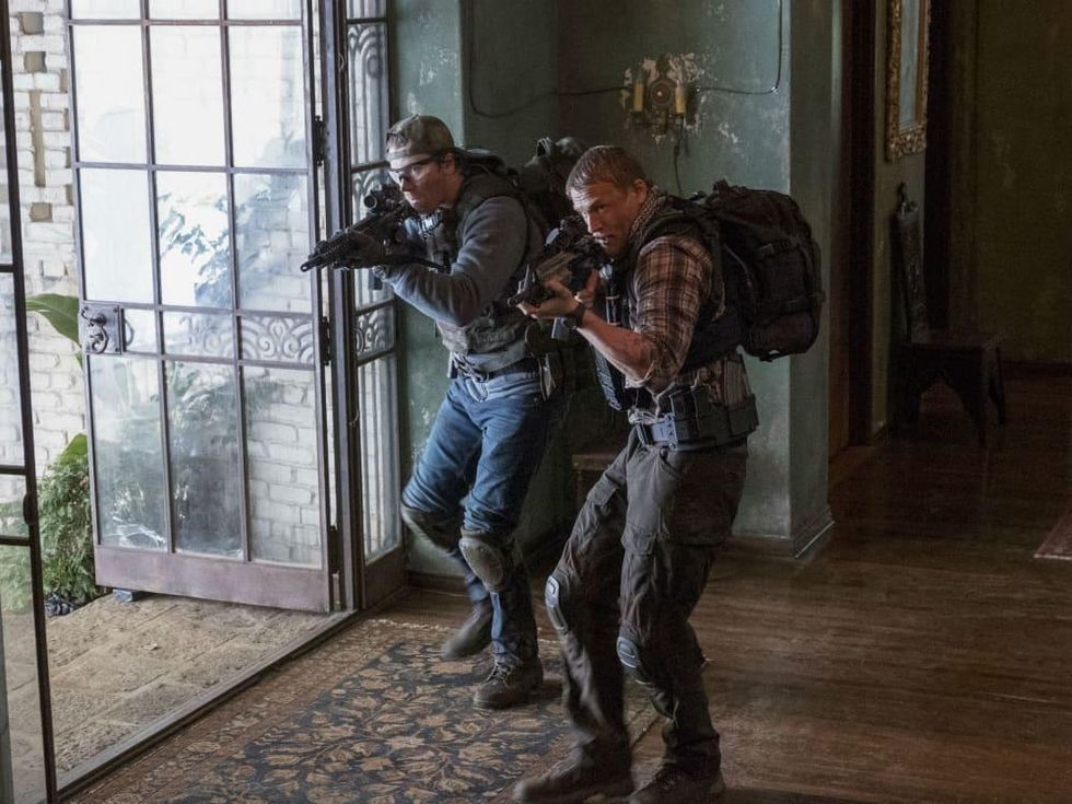 Garrett Hedlund and Charlie Hunnam in Triple Frontier