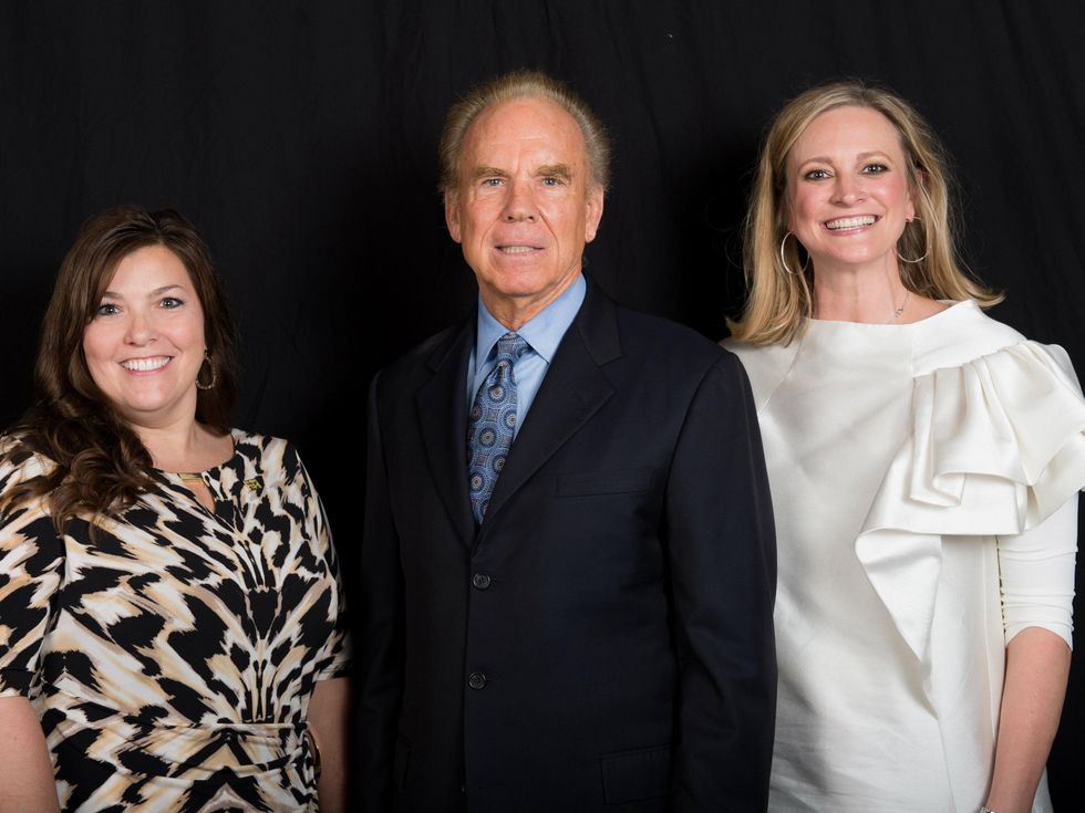 Gayla Vaughan, Roger Staubach, Jennifer Sampson, United Way Kickoff