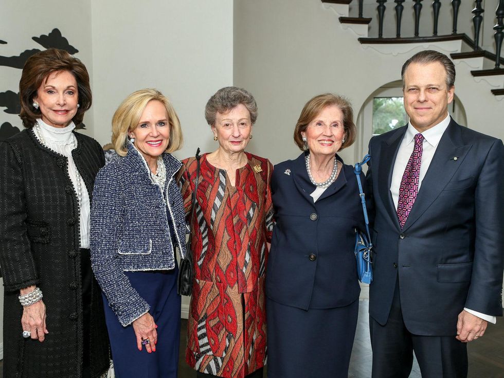 Gene Jones, Elaine Agather, Diane Roberts, Norine Haynes, Maxwell L. Anderson, Art Ball Tea