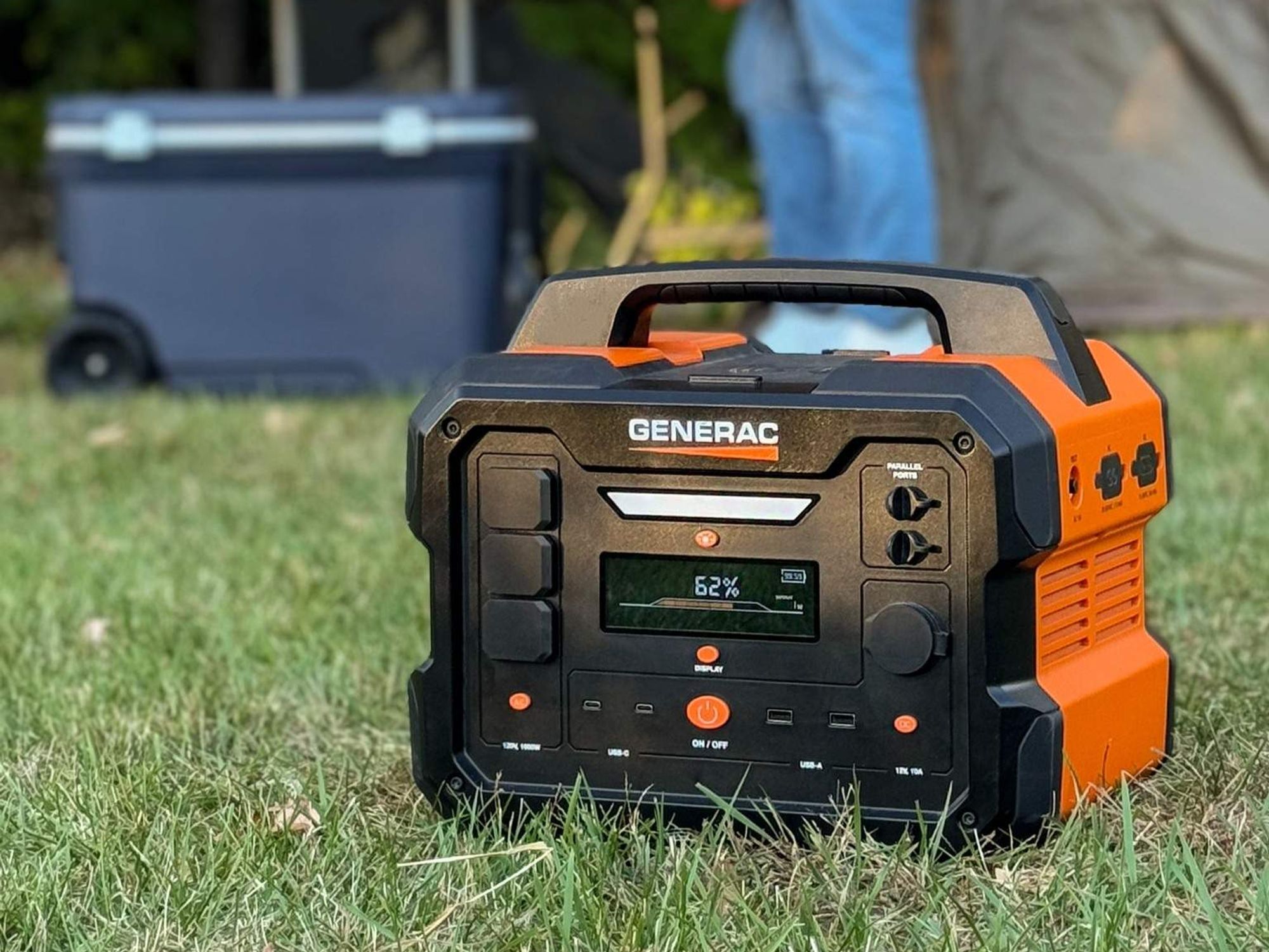 Generac portable generator, emergency preparation supplies