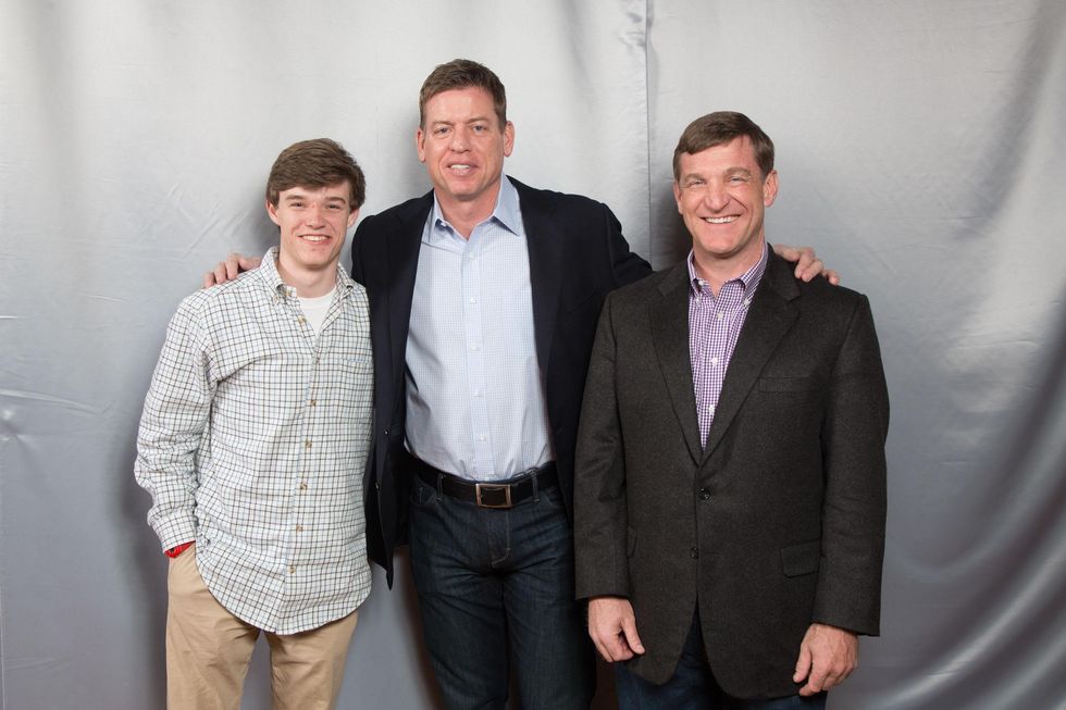 George Seay IV, Troy Aikman, George Seay III