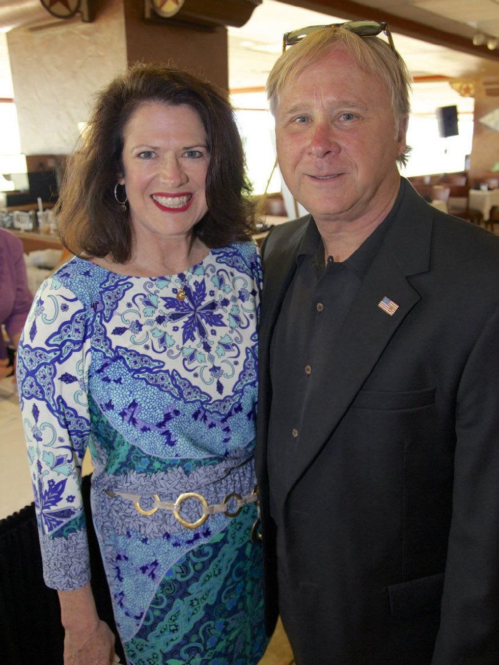 Gina Burau, Steve Burau at DSO derby party