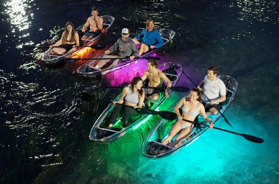 Glow kayaking