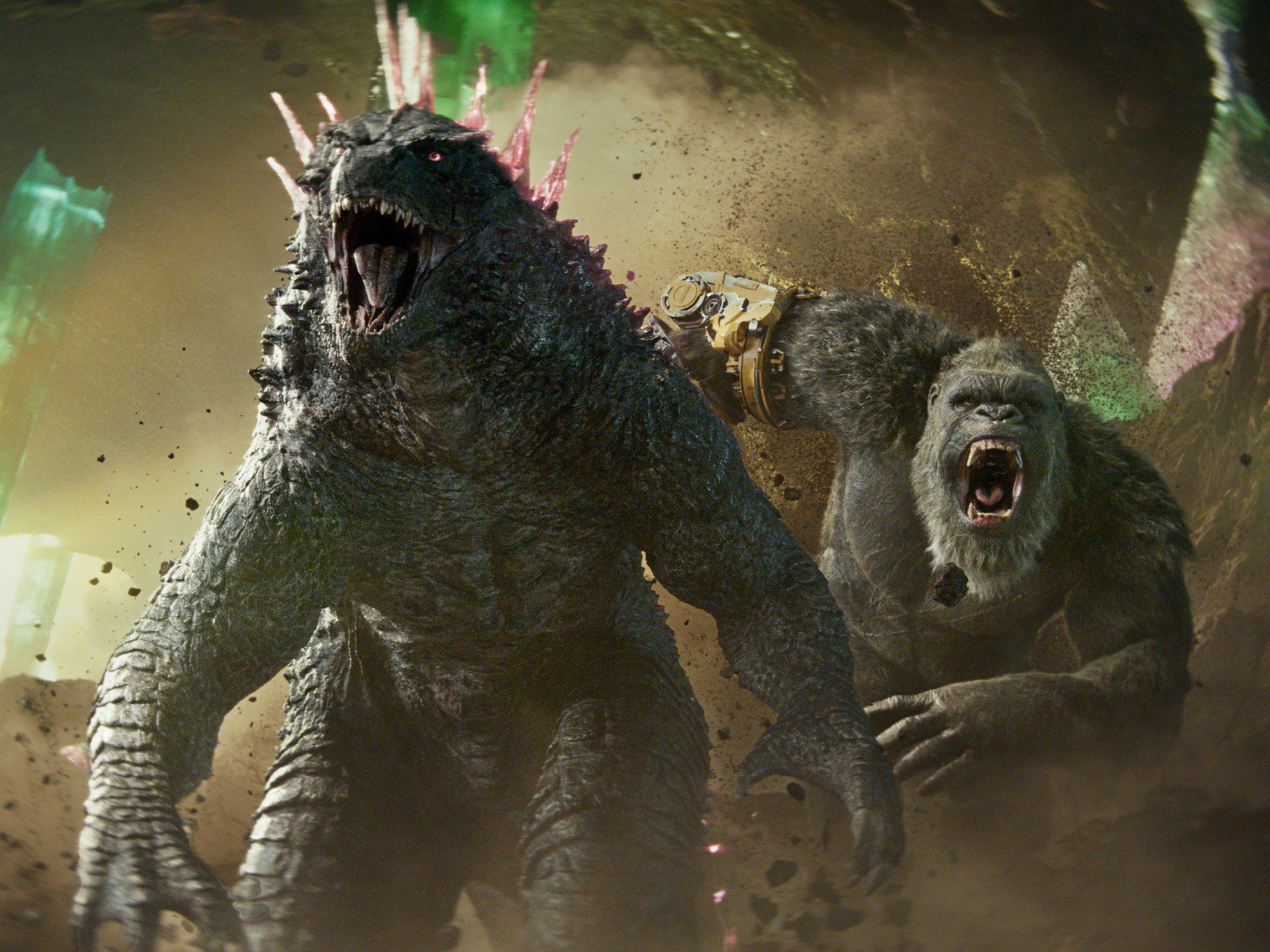 Godzilla and King Kong in Godzilla x Kong: The New Empire